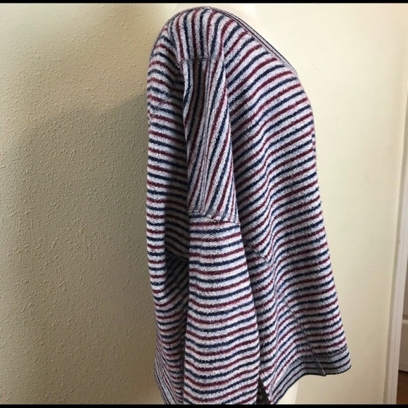 Free people box oversize striped top Sz S - Picture 4 of 5